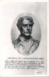 Sam Davis, the Confederate Boy Hero Postcard