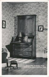 Secretary Desk in Sitting Room at Sam Davis Home Postcard