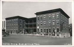 Hotel Dixie with Coffee Shop and Cafe, Shelbyville, Tennessee Postcard
