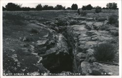 Earth cracks - Wupatki National Monument Postcard