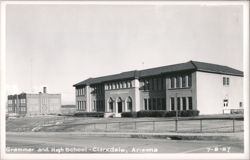 Grammar and High School Building, Clarkdale, Arizona Postcard