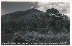 Sunset Crater from the N.E. - Sunset Crater Natl. Monument Postcard