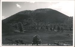 Sunset Crater National Monument Volcanic Cone Landscape Postcard