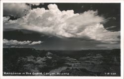 Rainstorm in the Grand Canyon, Arizona Postcard
