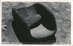 Metates - used for milling corn - Tuzigoot Natl. Monument Postcard