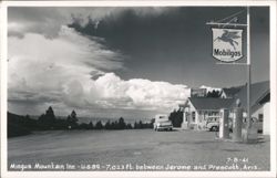 Mingus Mountain Inn, Mobilgas Station, US 89 Postcard
