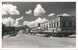 Gurley Street, Prescott, Arizona - Downtown View Postcard