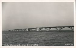 Keller Memorial Bridge, Decatur, Alabama Postcard