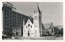 San Miguel Church and Hotel San Carlos, Pensacola, FL Postcard