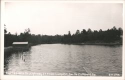 Fort's Lake On Highway 27 From Lumpkin To Cuthbert Postcard