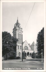 First Baptist Church - Tifton, Georgia Postcard