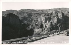 Scene At Fish Creek Canyon - Apache Trail, Arizona Postcard
