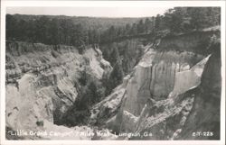 Little Grand Canyon, 7 Miles West of Lumpkin, GA Postcard