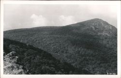 Scenic View of a Forested Mountain with Rocky Outcrops Postcard