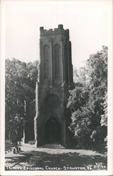 Trinity Episcopal Church Tower, Staunton Postcard
