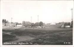 Withers Field, Baseball/Football Stadium with Scoreboard & Bleachers Postcard
