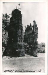 Natural Chimneys, Mt. Solon, VA - Natures Unique Creation Postcard