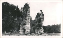 Natural Chimneys, Mount Solon, VA - Nature's Unique Creation Postcard