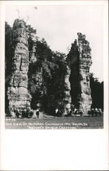 Natural Chimneys, Mount Solon, Virginia - Nature's Unique Creation Postcard