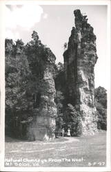 Natural Chimneys From The West Postcard