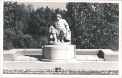 Statue of Col. Frances Vigo, Pioneer Fur Trader, Vincennes, Indiana Postcard