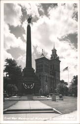 Civil War Memorial Monument Postcard