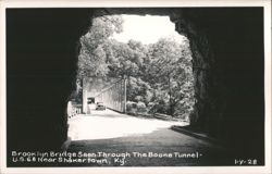 Brooklyn Bridge Seen Through The Boone Tunnel - U.S. 68 Postcard