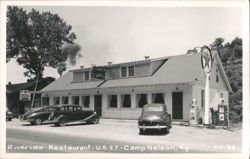 Riverview Restaurant, U.S. 27, Camp Nelson, Kentucky Postcard