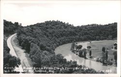 Kentucky River Seen From Clay's Ferry Bridge Postcard