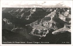 View from El Tovar Hotel - Grand Canyon Postcard
