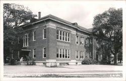 Milton High School Building Postcard