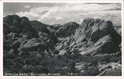 Granite Dells Landscape View Postcard