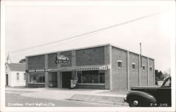 Drake's Soda Fountain 'The Best of Everything' & Gulf Power Co. Building Postcard