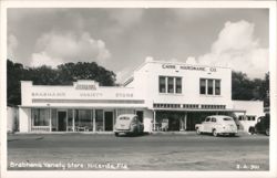 Brabham's Variety Store and Carr Hardware Co., Niceville, FL Postcard