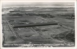 Wolverine Tube Division, Calumet and Hecla Consolidated Copper Co. Aerial View Postcard
