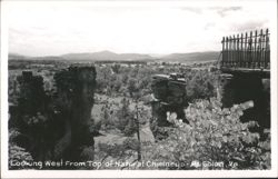 Looking West From Top of Natural Chimneys, Mt Solon, VA Postcard