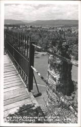 View From Observation Platform, Natural Chimneys Postcard