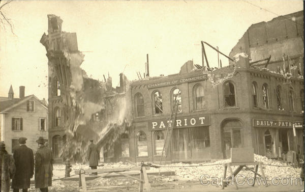1920 Fire Chamber Of Commerce Building Concord New Hampshire