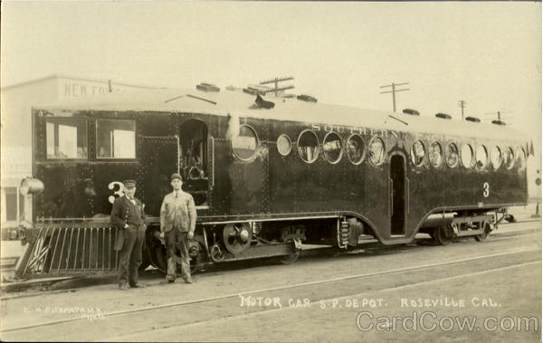 Motor Car S. P. Depot Roseville California