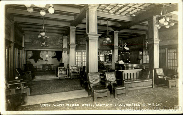Lobby White Pelican Hotel Klamath Falls Oregon