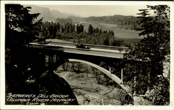 Sheppero's Dell Bridge Columbia River Highway Oregon