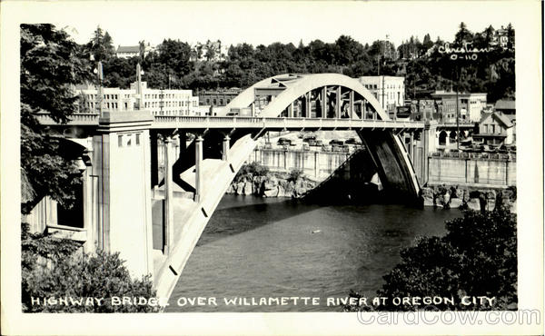 Highway Bridge Over Willamette River Oregon City