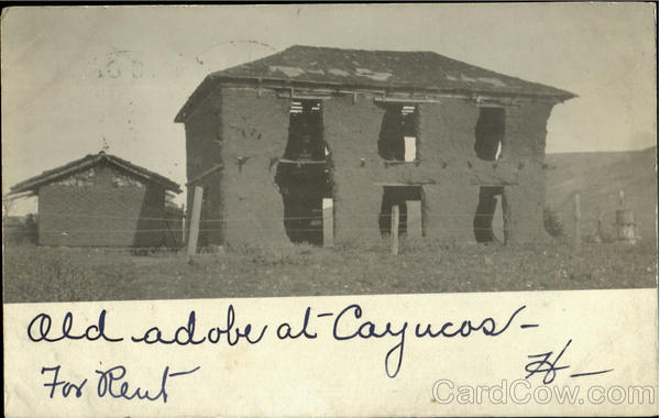 Old Adobe At Cayucos California