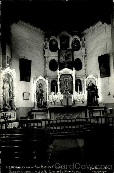 Interior Of San Miguel Church Santa Fe New Mexico