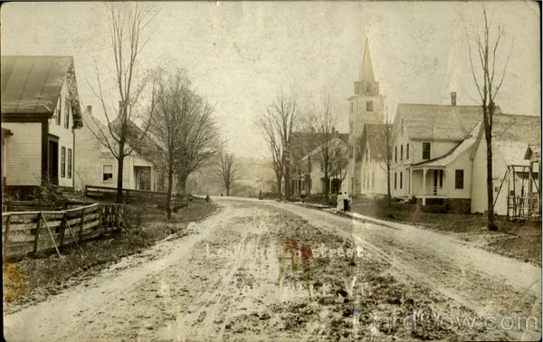 Street Scene Bondville Vermont
