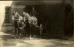 Fire Wagon Postcard