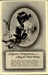 A Happy Christmas And A Bright New Year Postcard