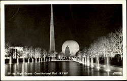 Night Scene Constitutional Mall Postcard