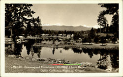 Snowcapped Mountains The Dalles, OR Postcard Postcard