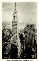 Chrysler And Chanin Buildings Postcard